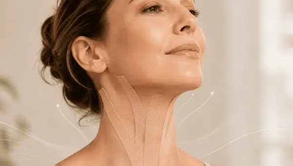 Taping visage rides du cou : comment améliorer l’aspect du cou naturellement ?