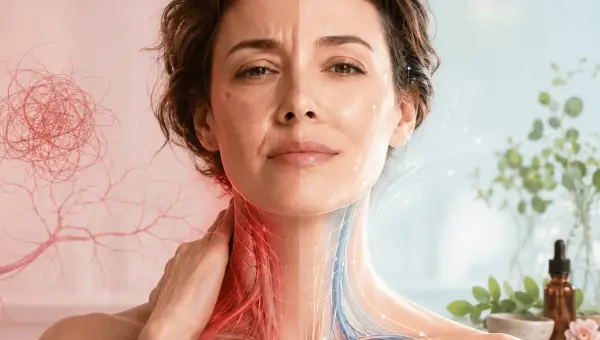 Hypertension, stress et visage : circulation, cou et solutions naturelles